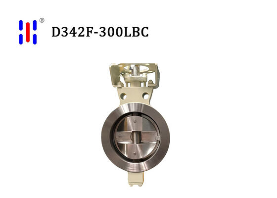 300LB Wafer Type WCB Soft Seaing Double Offset Butterfly Valve
