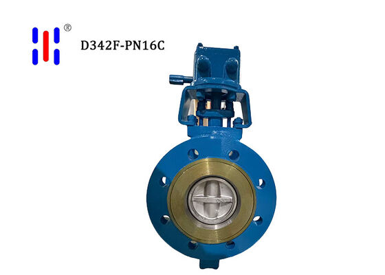 EPDM Double Eccentric Valves Soft Seal Butterfly Valve Flange Type For Water Supply