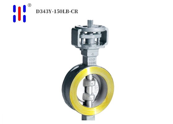 Flanged 150LB Triple Offset Butterfly Valve Carbon Steel Metal Seat