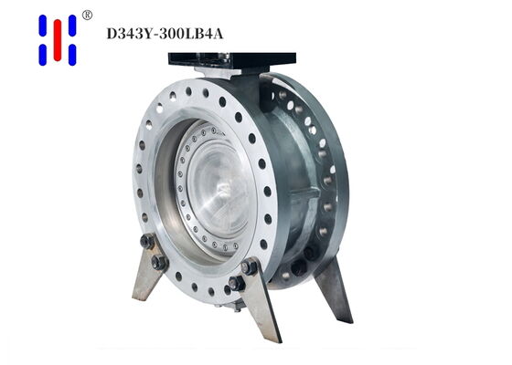 Duplex 2205 Triple Offset Butterfly Valve with Flanged Class 300 for Chemical