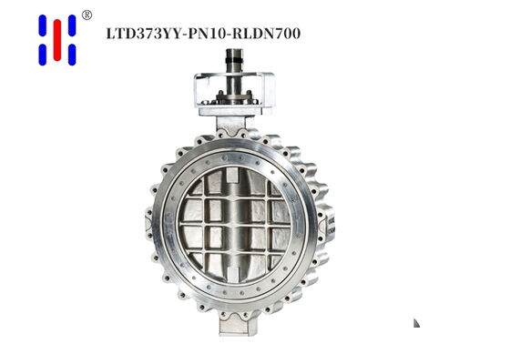 DN700 Metal To Metal Butterfly Valves 316L Chemical Butterfly Valve Flange End