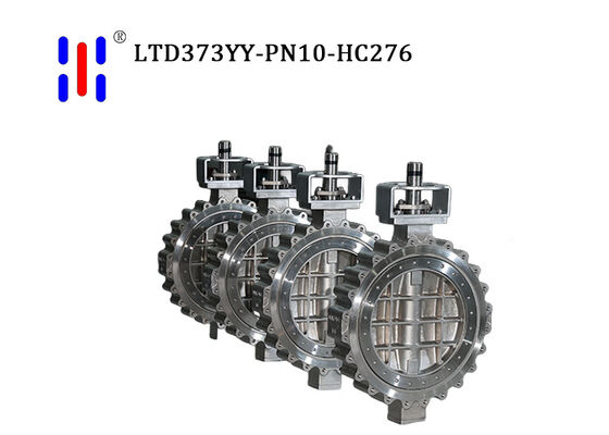 Titanium Gr2 Self Sealing Lug Triple Offset Butterfly Valve Pn10 Seawater