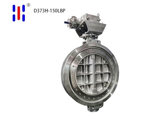 Gear Operated Wafer Type 150LB 304 SS Triple Offset Butterfly Valve for Industrial