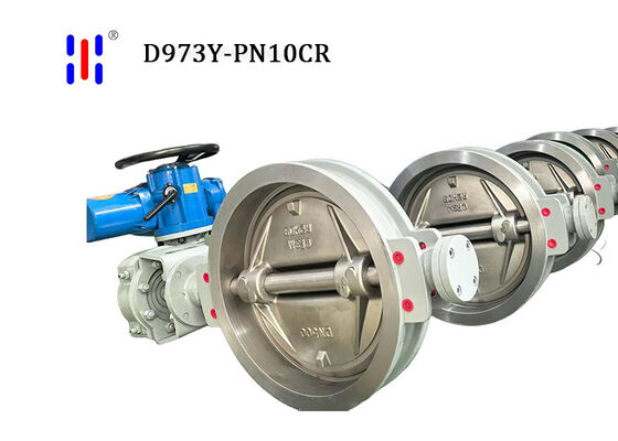 DN500 Wafer Electric Butterfly Valve Carbon Steel Electric Triple Offset Valve 2500LB