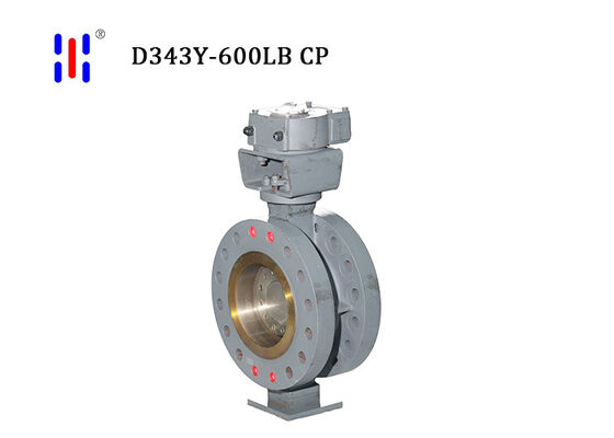 Carbon Steel High Temperature Butterfly Valve SS304 Disc Triple Eccentric Valve
