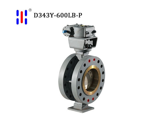 304 Stainless Steel High Temp Triple Offset Butterfly Valve 600LB Flanged