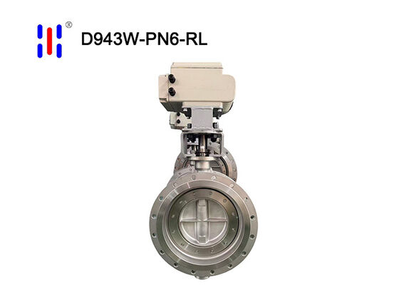 Triple Offset Butterfly Valve Electric Flanged PN6 316L for Water Treatment