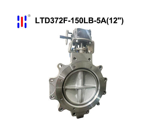 Seawater Desalination 12Inch 150LB 5A Duplex SS Lug Soft Seal Triple Offset Butterfly Valve  