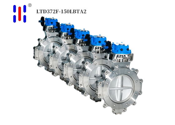 TA2 Titanium Lug Body Butterfly Valve Double Eccentric Lug Wafer For Industry