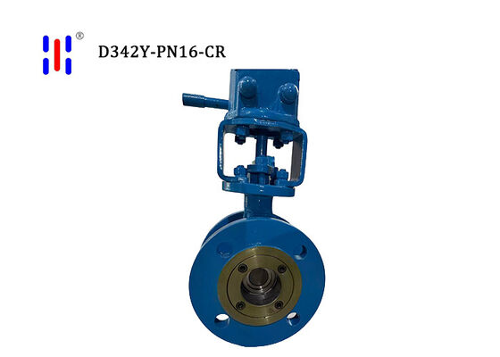 Flanged Double Eccentric Butterfly Valve WCB 316 Body Hard Sealed For Industry