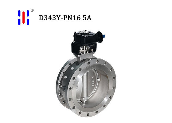 Duplex 2507 Full Lug Butterfly Valve Flanged PN16 DN350 Tricentric Butterfly Valve