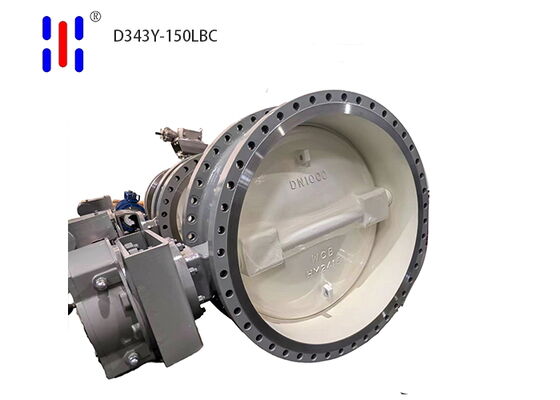 Gear Operated Flanged 150LB Carbon Steel Triple Offset Butterfly Valve