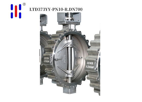 DN700 Steel Butterfly Valve 316 SS Triple Offset Butterfly Valve For Industrial Gas