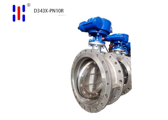 Flanged PN10 316 SS Triple Offset Butterfly Valve with EPDM Seat for Water
