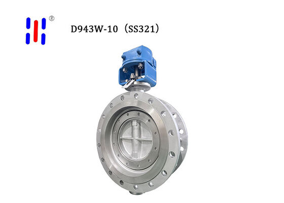 DN800 PN10 Stainless Steel Butterfly Valves Electric Flanged Metal Seated SS321