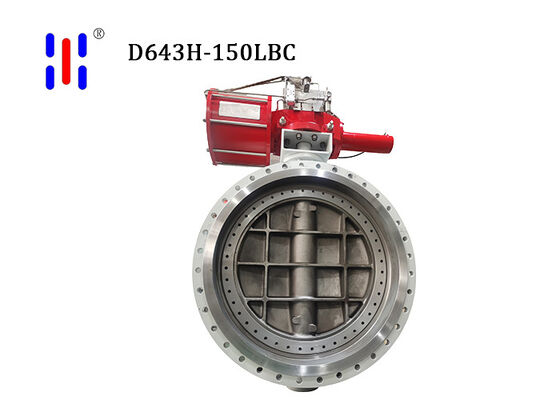 Carbon Steel Pneumatic Butterfly Valves Industrial PTFE EPDM