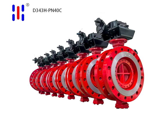 PN40 High Pressure Butterfly Valve EN1092 Chemical Plant Metal Seated Butterfly Valve