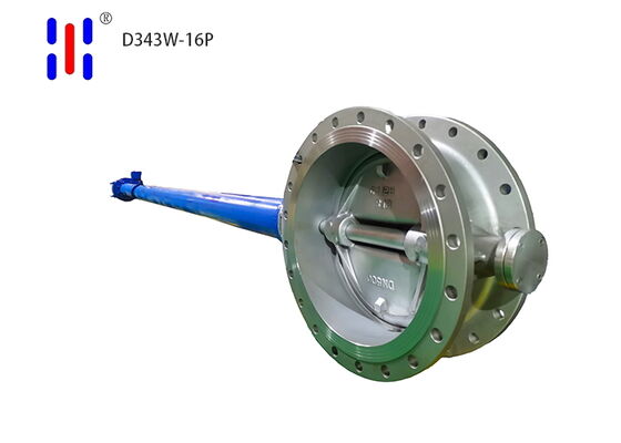 PN16 Extended Stem Butterfly Valve Soft Seal 304 Stainless Steel Flanged