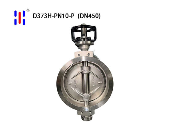 Wafer Type Triple Eccentric Butterfly Valves Industrial 304 SS  PN10