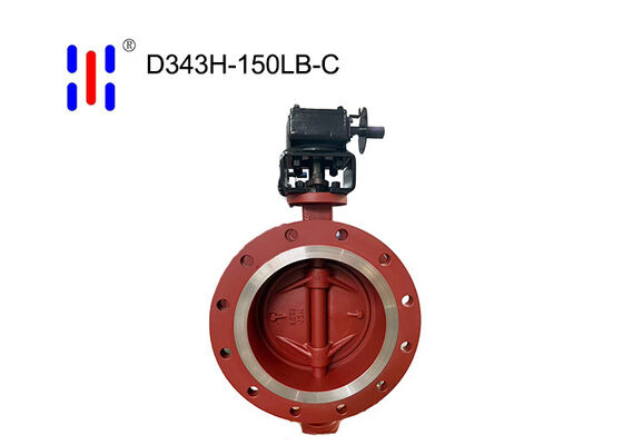 Triple Offset Butterfly Valve Flanged 150LB CS DN200 Water Supply
