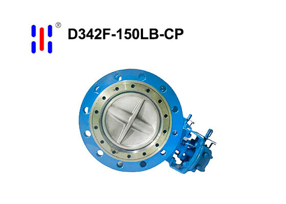 Class150 Cast Carbon Steel Flanged Soft Seal Triple Offset Butterfly Valve for Petrochemical