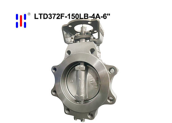 Metallurgical Grade Triple Offset Butterfly Valve 6Inch 150LB 4A Duplex Steel Lug Soft Seal