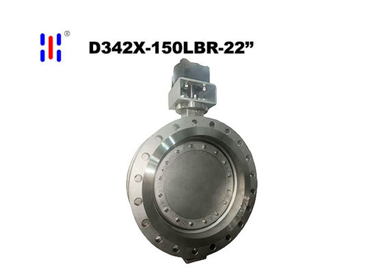 22Inch 150LB CF8M Cast Double Eccentric Flanged Soft Seal Butterfly Valve for Ship Ballast Water
