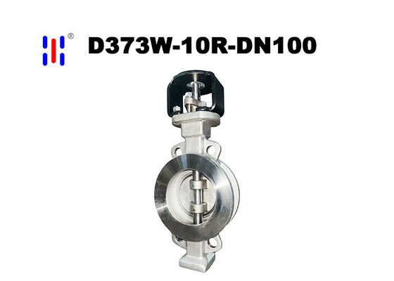 DN100 Wafer Type 10K 316 Triple Offset Butterfly Valve Water Treatment